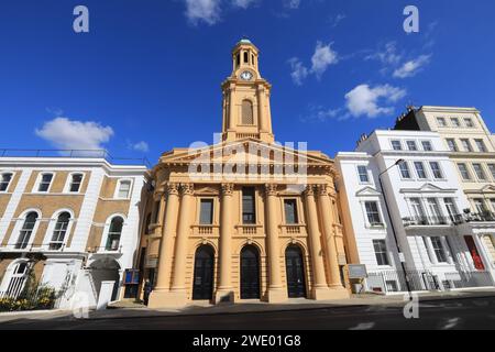 Notting Hil Postkarte St. Peter's Church an der Kensington Park Road Stockfoto