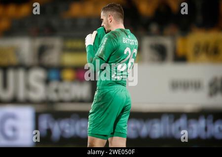 Kerkrade, Niederlande. Januar 2024. KERKRADE, NIEDERLANDE - 22. JANUAR: Jorn Brondeel vom FC Eindhoven nach dem Spiel zwischen dem FC Eindhoven im Parkstad Limburg Stadion am 22. Januar 2024 in Kerkrade, Niederlande. (Foto von Orange Pictures) Credit: dpa/Alamy Live News Stockfoto