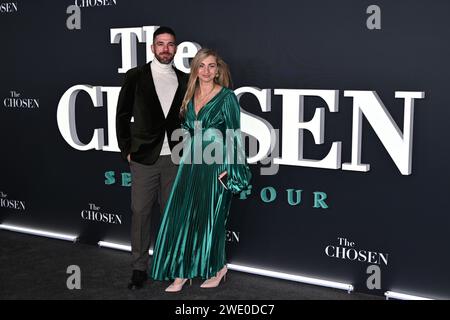 London, Großbritannien. Januar 2024. Global Premiere of THE CHOSEN STAFFEL 4, Empire Cinema, Leicester Square, London, UK Credit: Siehe Li/Picture Capital/Alamy Live News Stockfoto