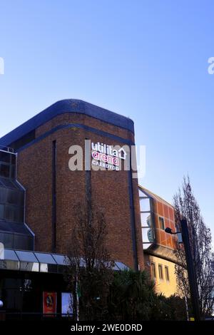 Cardiff Arena - jetzt Utilita Arena, Caerdydd, Cardiff. Vom Januar 2024. Stockfoto