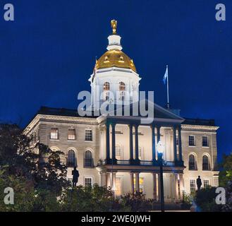 20. Oktober 2023, Concord, New Hampshire, USA das New Hampshire State House in Concord, New Hampshire. New Hampshire war der Ort der ersten in der Nation US-Präsidentschaftswahl von 2024. ( Rick Friedman ) Stockfoto