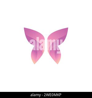 Schmetterling abstrakte digitale futuristische Stil Vektor-Design-Vorlage. Vektorabbildung Stock Vektor