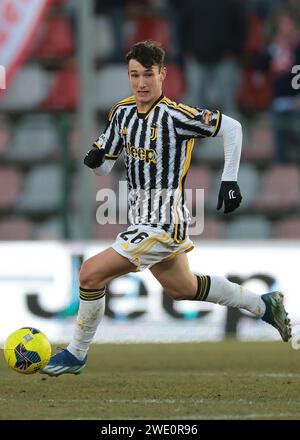 Vinovo, Italien. Januar 2024. Samuele Damiani von Juventus während des Spiels der Serie C im Juventus Center, Vinovo. Der Bildnachweis sollte lauten: Jonathan Moscrop/Sportimage Credit: Sportimage Ltd/Alamy Live News Stockfoto