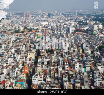 Luftaufnahme von Ho Chi Minh Stadt, Vietnam Stockfoto