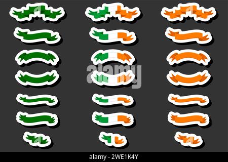 Schöne Farbillustration zum Thema des Feierns des jährlichen Feiertags St. Patrick's Day Stock Vektor