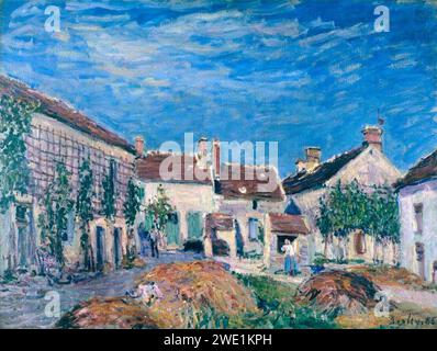 Alfred Sisley (1839–1899) – Une cour aux Sablons Stockfoto