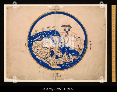 Al-idrisi Weltkarte. Stockfoto