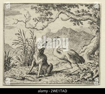 Allart van Everdingen (Niederländisch, 1621–1675): Reynard der Fuchs, der undankbare Wolf Stockfoto