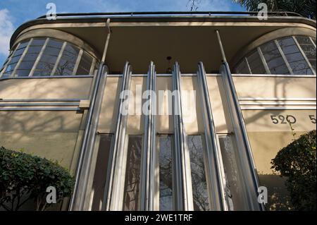 Mauretania, Apartment, historisch, Gebäude, Art déco, Wohnviertel, Rossmore, Midtown, Los Angeles, Caifornia, USA Stockfoto