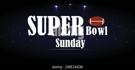 SUPER Bowl Sunday Hintergrundbilder und Hintergründe, die Sie herunterladen und auf Ihrem Smartphone, Tablet oder Computer verwenden können. Stock Vektor