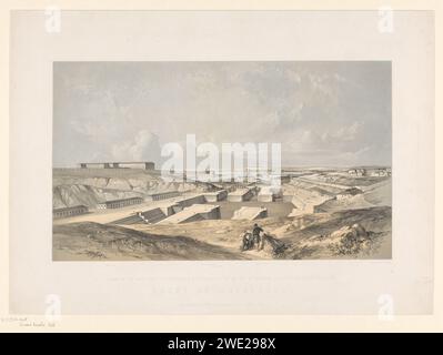 De Haven van Sebastopol, Vincent Brooks, nach G. Tupper, 1855 drucken Londoner Papierhafen Sebastopol Stockfoto