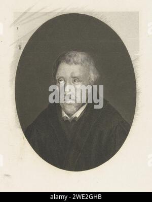 Mansbustste in Ovaal, Henricus Wilhelmus Couwenberg, 1829 - 1845 Druck Amsterdam Papier Radierung / Gravur anonyme historische Person porträtiert Stockfoto