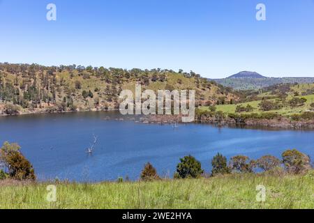 Lake Windamere Wasserspeicher am Cudgegong River in der Nähe von Mudgee im regionalen New South Wales, Australien, wird von Fischern und Sportlern genutzt Stockfoto