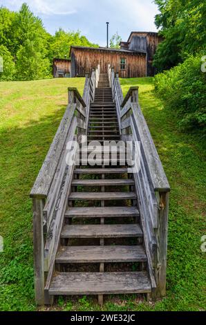 Das Pennsylvania Lumber Museum in der Nähe von Galeton, Potter County, Pennsylvania in den Vereinigten Staaten Stockfoto