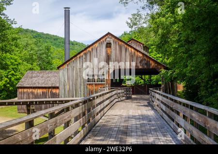 Das Pennsylvania Lumber Museum in der Nähe von Galeton, Potter County, Pennsylvania in den Vereinigten Staaten Stockfoto