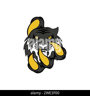 Kopf-Tiger-Logo-Vektor Stock Vektor