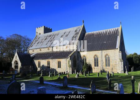 St. Marys Church, Old Hunstanton Village; North Norfolk; England; Großbritannien Stockfoto