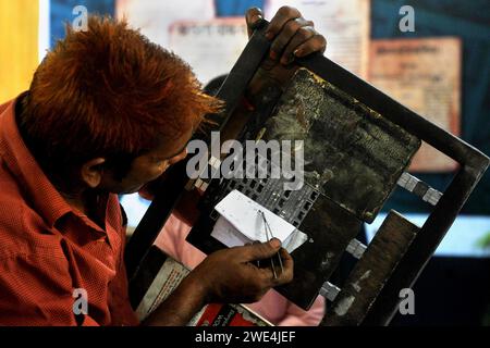 Metallbuchstaben Stockfoto
