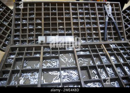 Metallbuchstaben Stockfoto