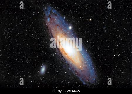 Andromeda Galaxy (Galassia Andromeda) M31 Stockfoto