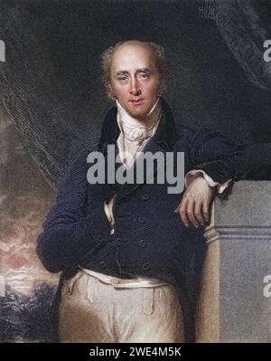 Charles Grey 2. Earl Grey 1764 bis 1845 englischer Premierminister 1830 bis 1834, Historisch, digital restaurierte Reproduktion von einer Vorlage aus dem 19. Jahrhundert, Datum nicht angegeben Stockfoto