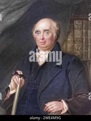 Henry Richard Vassall Fox 3. Baron Holland 1773 bis 1840 englischer Whig Politiker, Historisch, digital restaurierte Reproduktion von einer Vorlage aus dem 19. Jahrhundert, Datum nicht angegeben Stockfoto