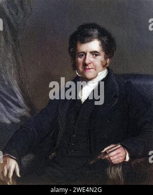 Richard Bright 1789 bis 1858 englischer Arzt, Mediziner, Historisch, digital restaurierte Reproduktion von einer Vorlage aus dem 19. Jahrhundert, Datum nicht angegeben Stockfoto