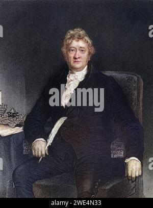 Thomas Clarkson 1760 bis 1846 englischer Abolitionist, Historisch, digital restaurierte Reproduktion von einer Vorlage aus dem 19. Jahrhundert, Datum nicht angegeben Stockfoto