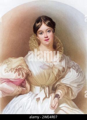 Letitia Elizabeth landon 1802 bis 1838 englischer Dichter und Romanautor, Schriftsteller, Historisch, digital restaurierte Reproduktion von einer Vorlage aus dem 19. Jahrhundert, Datum nicht angegeben Stockfoto