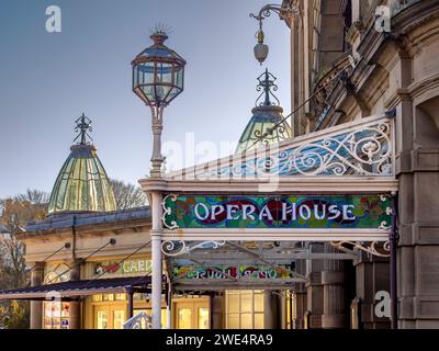 Verglastes Baldachin des Opernhauses, Buxton. Derbyshire UK Stockfoto