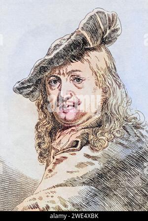 Gerard Dou 1613-1675 holländischer Maler, Historisch, digital restaurierte Reproduktion von einer Vorlage aus dem 19. Jahrhundert, Datum nicht angegeben Stockfoto