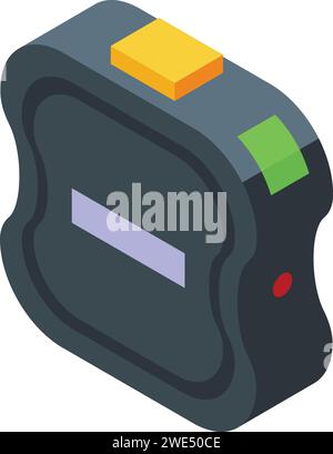 Animal Tracker Symbol isometrischer Vektor. App Truck. Kartendienst mobil Stock Vektor