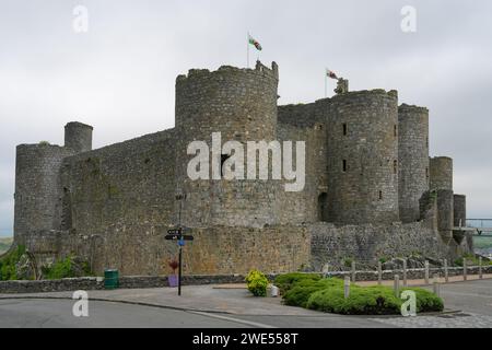 Großbritannien, Westwales, Harlech Castle Stockfoto