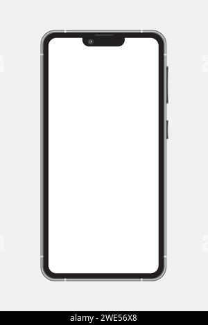 Telefon, Mobiltelefon, Vektor, Telefonhintergrund. Illustration des leeren Bildschirms für Design-Modelle Stock Vektor
