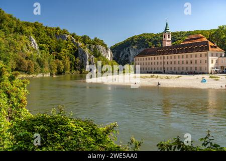 Benediktinerabtei Kloster Weltenburg an der Donau bei Weltenburg, Bayern Stockfoto