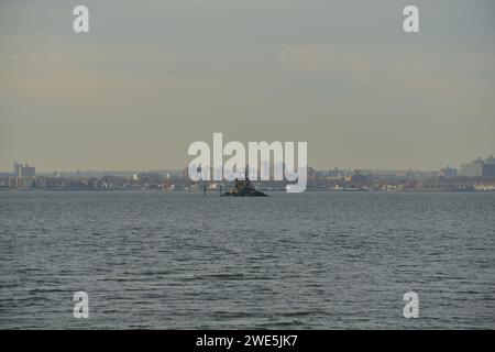 Steppingstones Park & Lighthouse, NY Stockfoto