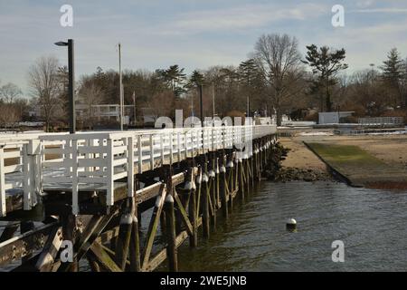 Steppingstones Park & Lighthouse, NY Stockfoto