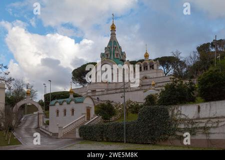 Die Santa Caterina Martyre (italienisch Chiesa di Santa Caterina Proto Martyre) ist eine orthodoxe Kirche in Rom. Stockfoto