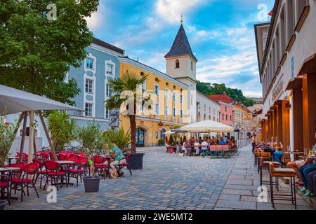 Viehmarkt in Passau, Bayern Stockfoto