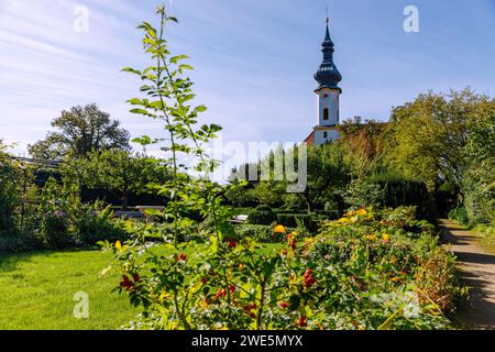 Kirche St. Schloss Josef und Starnberg in Starnberg in Oberbayern, Bayern, Deutschland Stockfoto