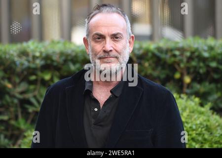 Roma, Latium. Januar 2024. Rom, Italien. 23. Februar 2024; Bild von links nach rechts Francesco Biscione besucht Photocall La Lunga Notte Credit: massimo insabato/Alamy Live News Stockfoto