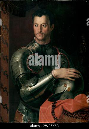 Cosimo i de’ Medici (1519–1574) in der Werkstatt von Bronzino Stockfoto