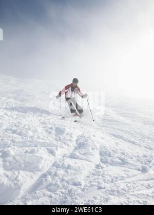 Ski Skifahren in Titlis, Engelberg, Schweiz Stockfoto