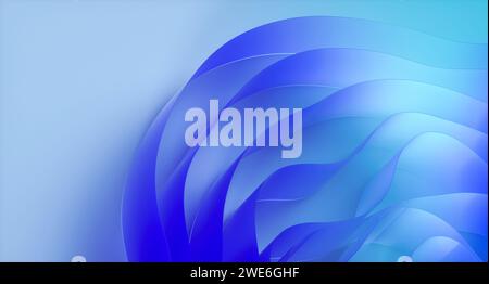 Abstrakter Hintergrund blauer Schichtmaterialien Stockfoto