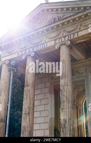 Tempio di Esculapio Temple von Asklepios Villa Borghese. Rom, Italien Stockfoto