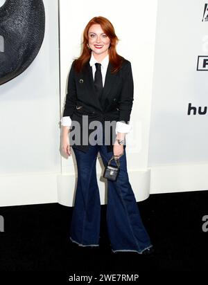 New York City, USA. Januar 2024. Samantha Barry nahm an der New Yorker Premiere von FX „Fehd: Capote VS. The Swans“ Teil, die am 23. Januar 2024 im Museum of Modern Art in New York City stattfand © Steven Bergman/AFF-USA.COM Credit: AFF/Alamy Live News Stockfoto