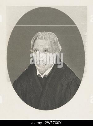 Mansbustste in Ovaal, Henricus Wilhelmus Couwenberg, 1829 - 1845 Druck Amsterdam Papier Radierung / Gravur anonyme historische Person porträtiert Stockfoto