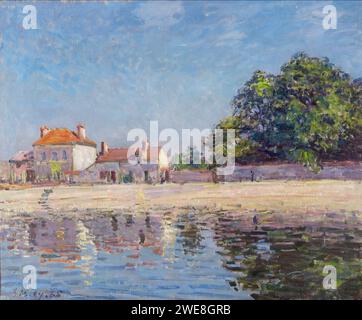 Alfred Sisley (1839-1899) - Bords du Loing, Saint-Mammès Stockfoto