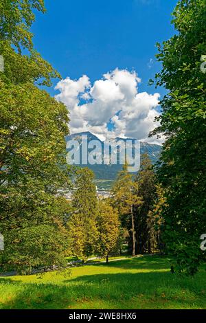 Schloß Ambras, Schloßpark Stockfoto