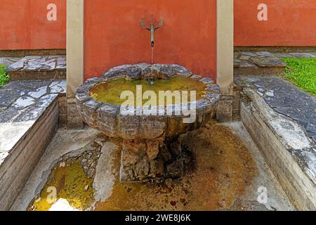 Stift Wilten, Brunnen Stockfoto